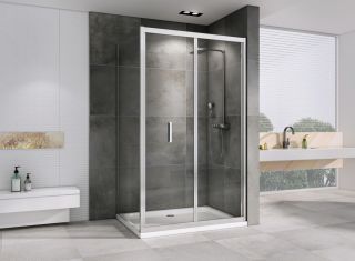 Душевой уголок ABBER Sonnenstrand 100x100см хром AG07100-S100